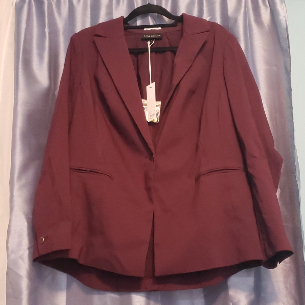 Lane Bryant Wine Blazer sz 14 Tote 2